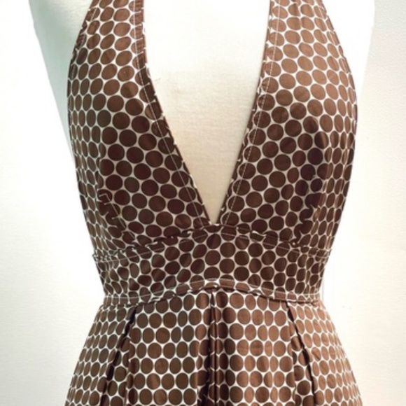 J Crew polka dot halter dress - Picture 1 of 3